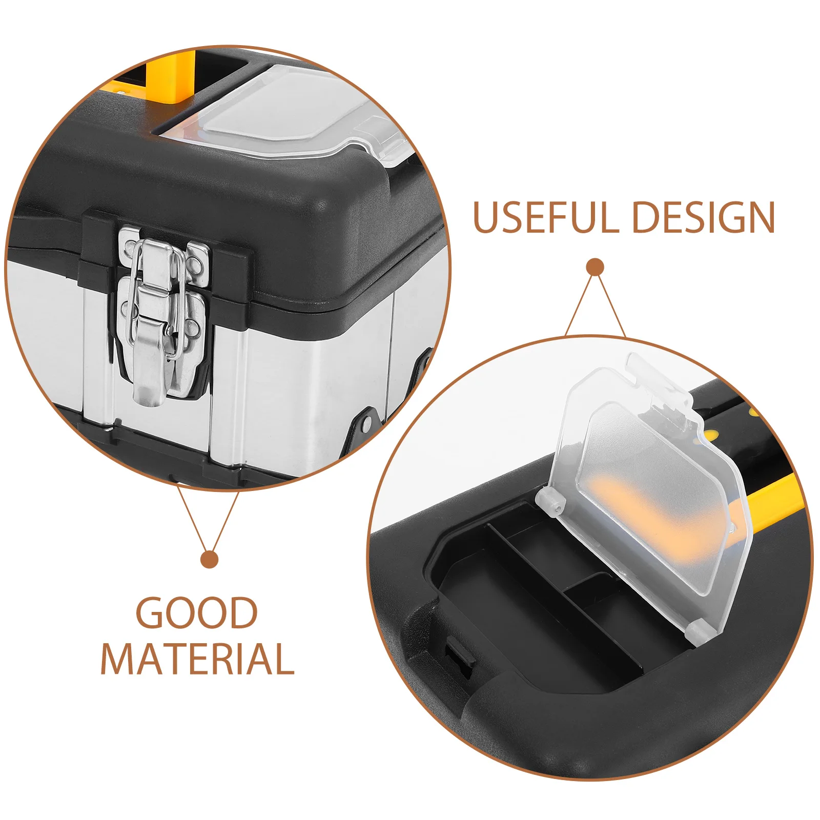 Lockable Stainless Steel Toolbox Durable Corner Protection Compact Lightweight Travel Tool Storage Case Organizer For Tools
Lockable Stainless Steel Toolbox Durable Corner Protection Compact Lightweight Travel Tool Storage Case Organizer For Tools