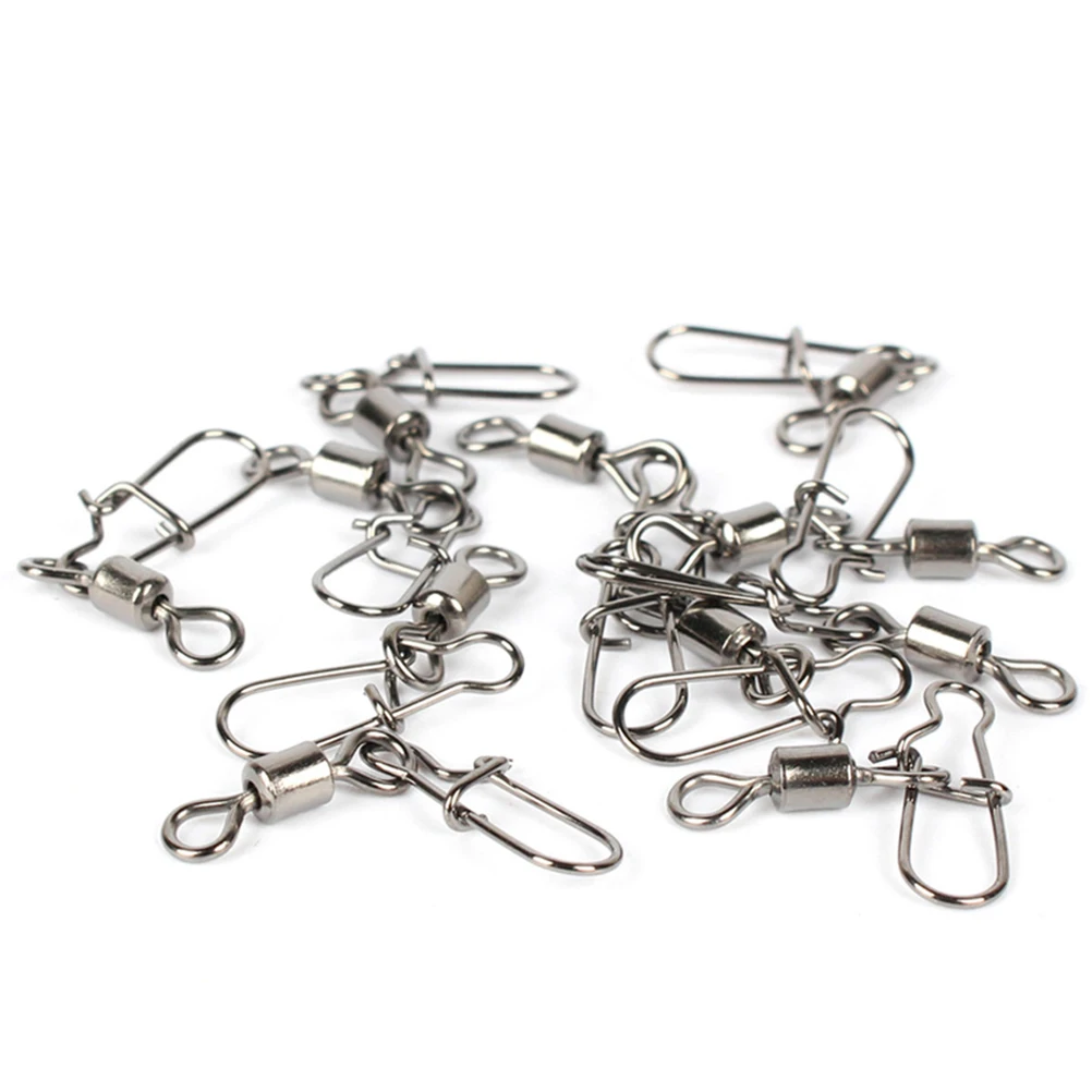 40pcs Fishing Swivel Connector Rotary Lightweight Anti Rust Corrosion Flexible Rotation Wide Angle Tensile for Rod
40pcs Fishing Swivel Connector Rotary Lightweight Anti Rust Corrosion Flexible Rotation Wide Angle Tensile for Rod