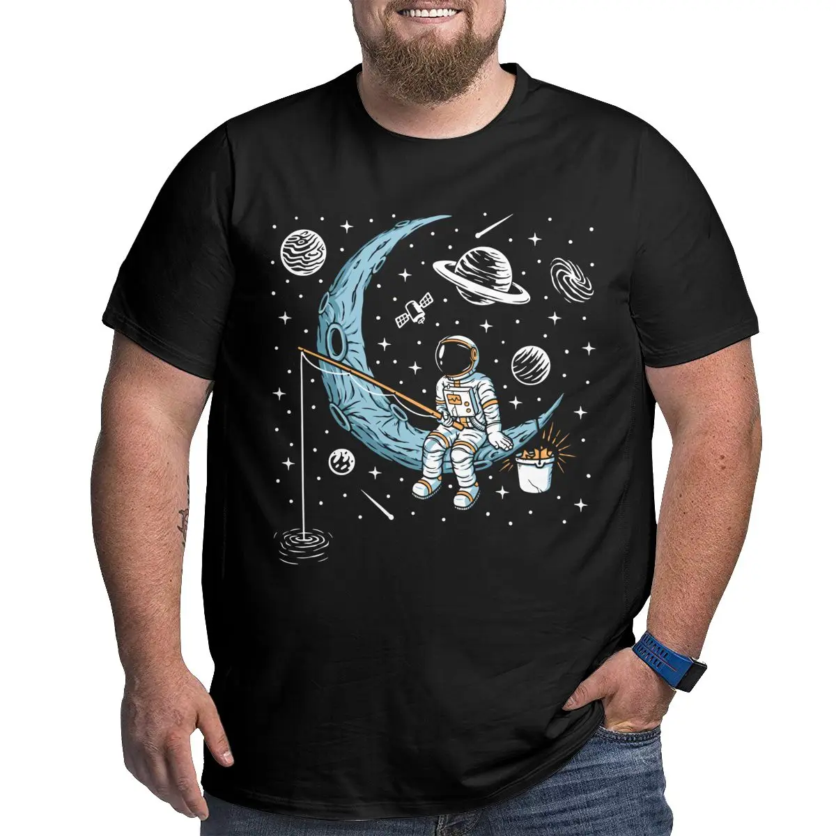 Astronaut Graphic Men's T-Shirts Plus Size Cotton T Shirts for Big and Tall Man Short Sleeve Large Top Tees 1X-6X Clothes Gifts
Astronaut Graphic Men's T-Shirts Plus Size Cotton T Shirts for Big and Tall Man Short Sleeve Large Top Tees 1X-6X Clothes Gifts