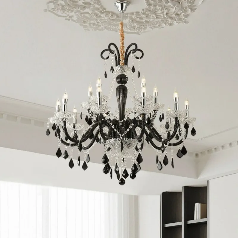 French crystal chandelier American retro cream style living room light crystal light modern simple high-end dining room light
French crystal chandelier American retro cream style living room light crystal light modern simple high-end dining room light