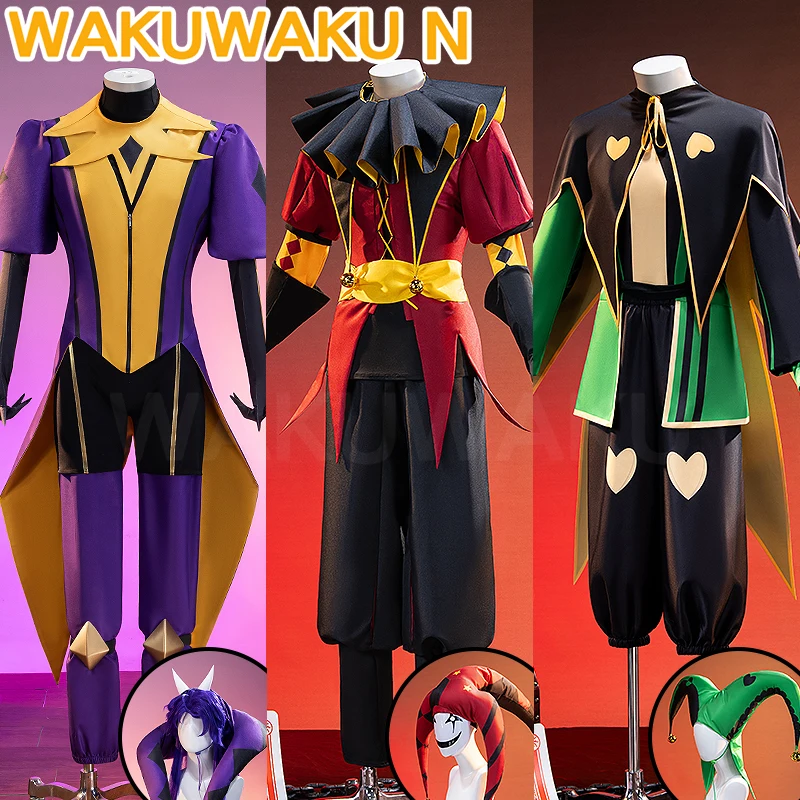 IN STOCK Pierrot Harlequin Jester Cosplay Costume Game XS-3XL WAKUWAKU-N Clown Harlequin Cosplay Halloween Hat Mask Plus Size
IN STOCK Pierrot Harlequin Jester Cosplay Costume Game XS-3XL WAKUWAKU-N Clown Harlequin Cosplay Halloween Hat Mask Plus Size