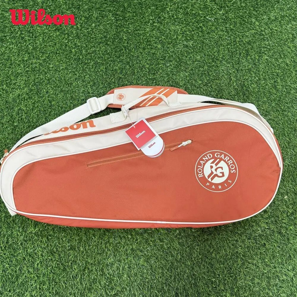 Wilson Roland Garros 2025 Team 3PK Backpack French Open Multi functional Large Capacity Orange Double Single Tennis Bag
Wilson Roland Garros 2025 Team 3PK Backpack French Open Multi functional Large Capacity Orange Double Single Tennis Bag