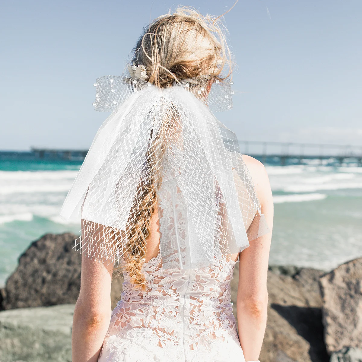 1pc Wedding Short Bridal Veil White Series Tulle Net Elegant Romantic Accessory For Bride Wedding Dress Veil Decor
1pc Wedding Short Bridal Veil White Series Tulle Net Elegant Romantic Accessory For Bride Wedding Dress Veil Decor