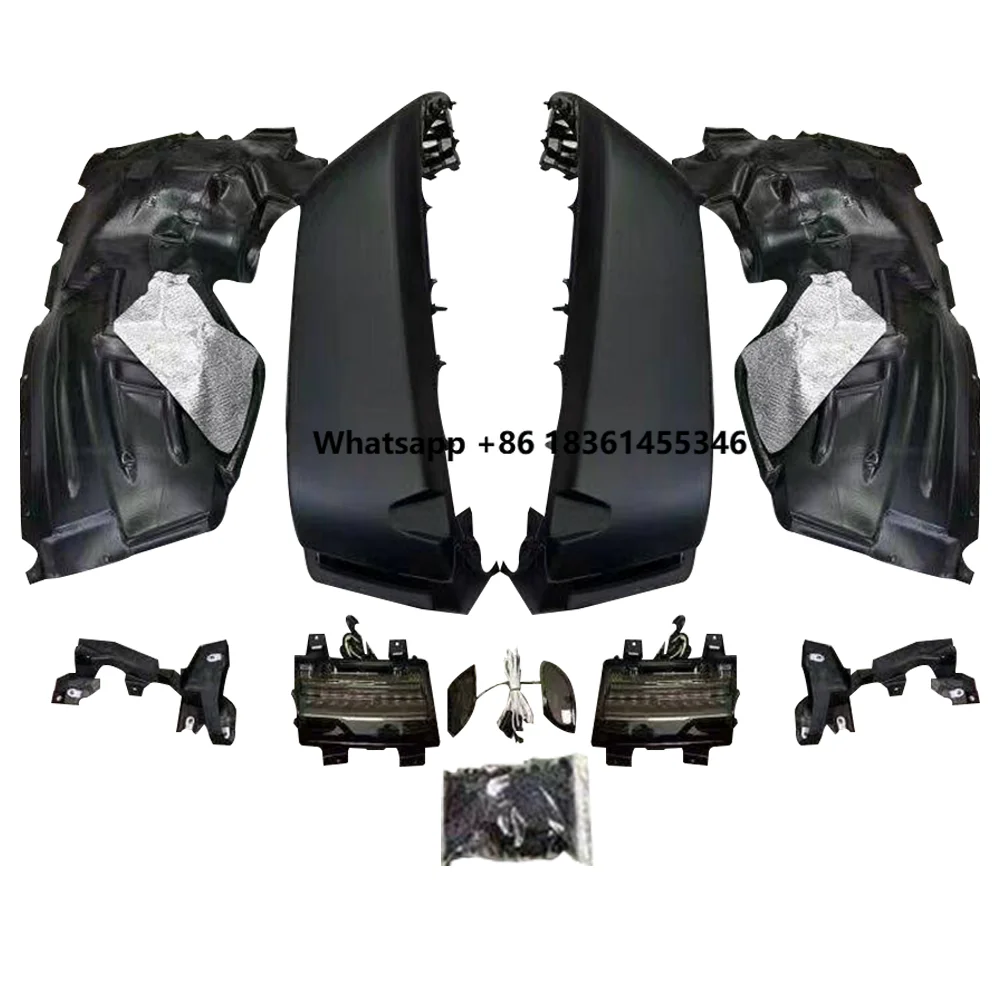 For Gladiator JT 2020++ JT1015 LantSun Black Textured High Wheel Eyebrow Front Rear Fender Flare With Light
For Gladiator JT 2020++ JT1015 LantSun Black Textured High Wheel Eyebrow Front Rear Fender Flare With Light