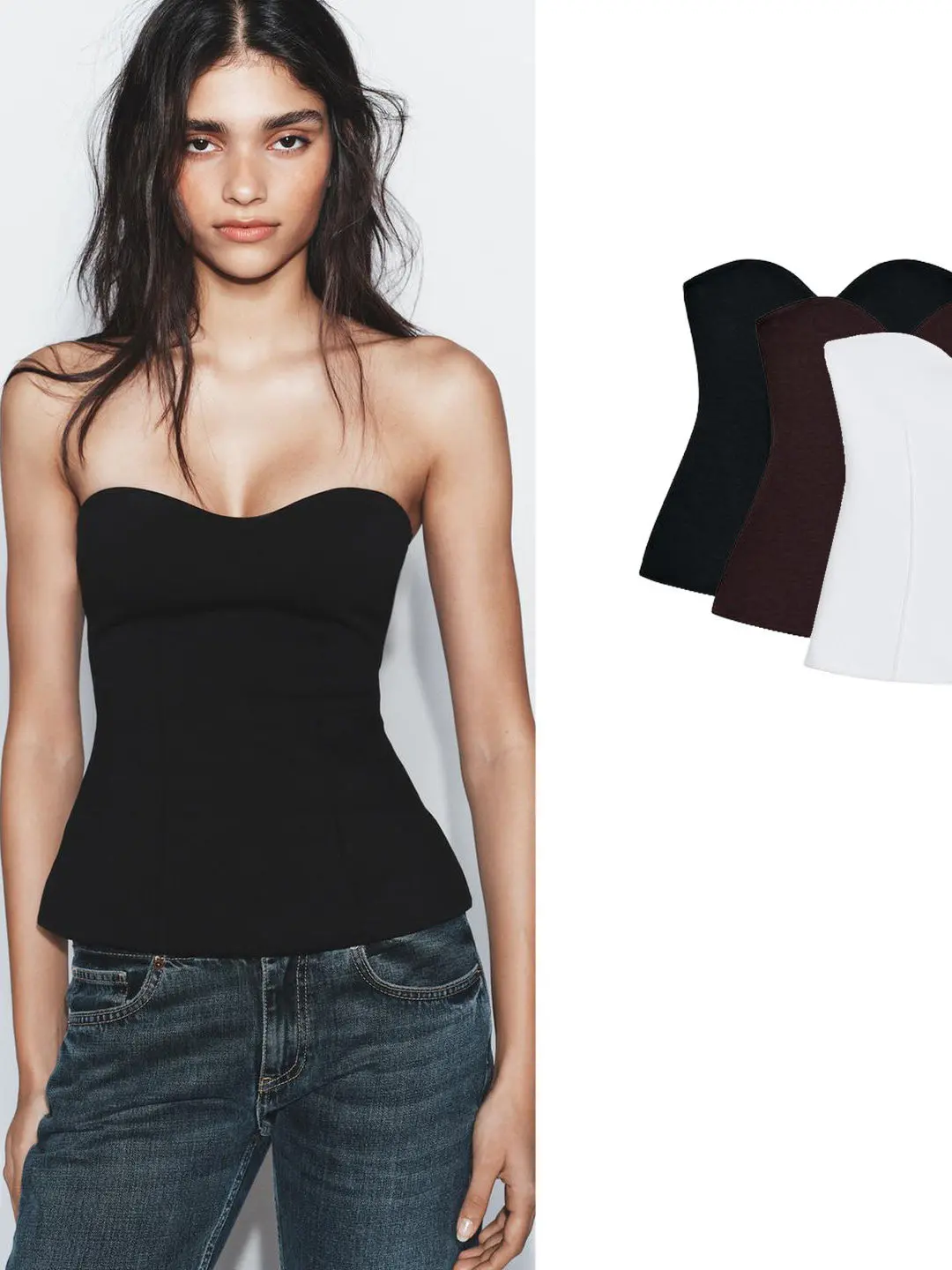 Spring Women's Fashion Slim Fit Heart Collar Shoulder Bared Tube Top 3641303 Short Style Pure Color Versatile Backless Design
Spring Women's Fashion Slim Fit Heart Collar Shoulder Bared Tube Top 3641303 Short Style Pure Color Versatile Backless Design