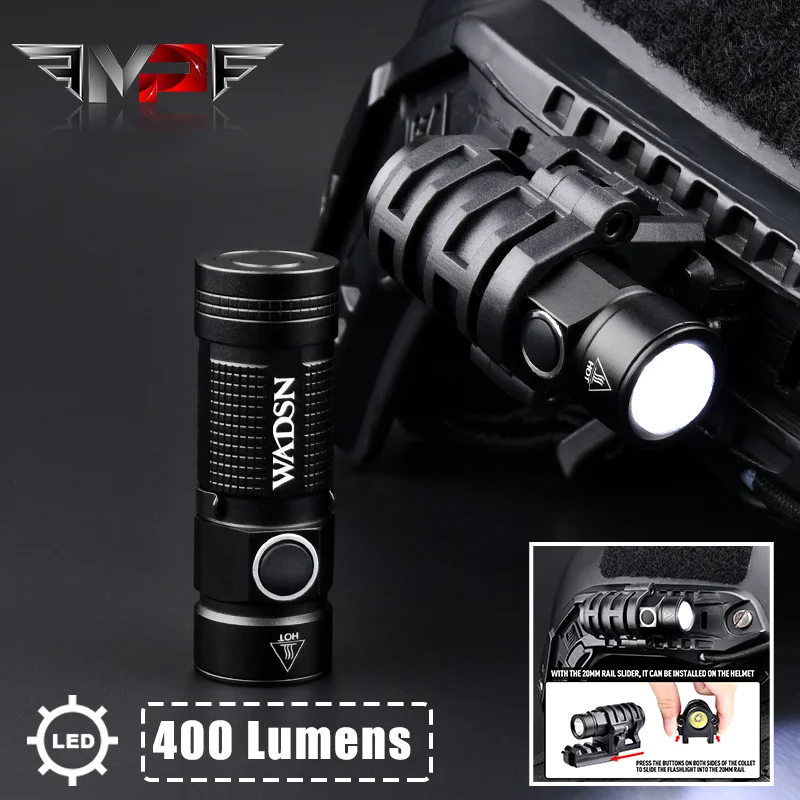 WADSN tactical flashlights LED Helmet Hunting Light Fit 20mm Rail Military Airsoft Flashlight Outdoor Scout Flashlight
WADSN tactical flashlights LED Helmet Hunting Light Fit 20mm Rail Military Airsoft Flashlight Outdoor Scout Flashlight