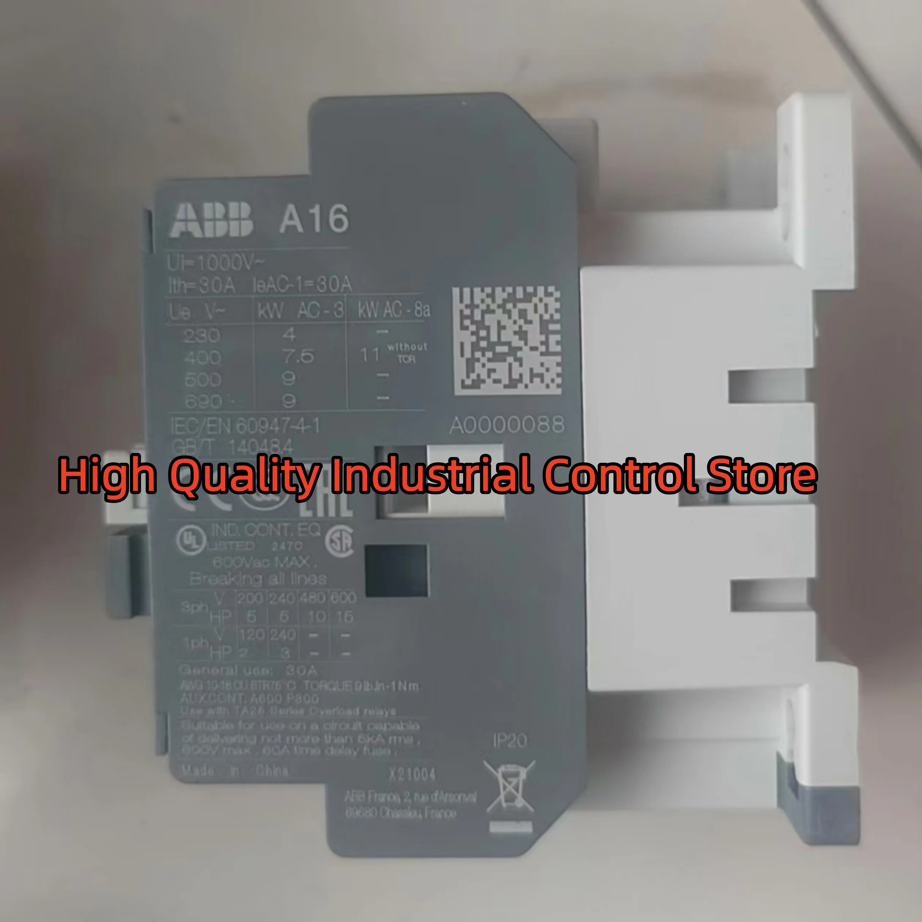 A16-30-10 AC110V AL26-30-10 24VDC Вспомогательный контактор 100% НОВЫЙ
A16-30-10 AC110V AL26-30-10 24VDC Вспомогательный контактор 100% НОВЫЙ