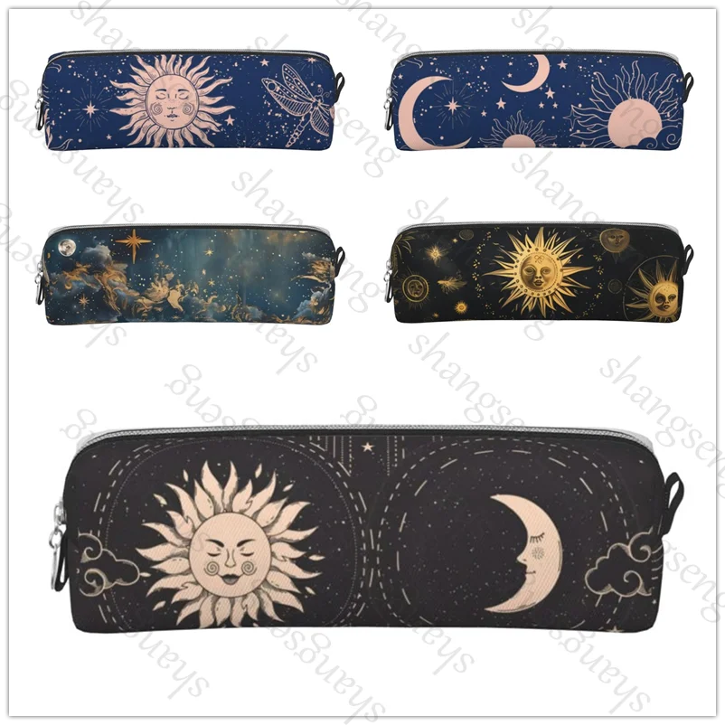 Sun and Moon Leather Zipper Pencil Box Multifunctional Stationery Storage Bag School Student Learning Supplies Gift
Sun and Moon Leather Zipper Pencil Box Multifunctional Stationery Storage Bag School Student Learning Supplies Gift