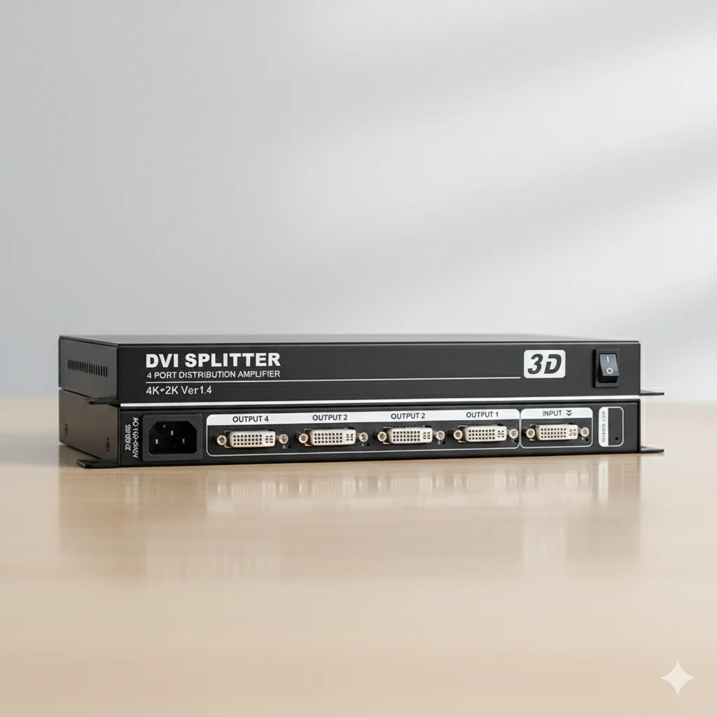 DVI Signal Distributor 1x4 1 In 4 Out Splitter High-Definition Multi-Screen Signal Distributor
DVI Signal Distributor 1x4 1 In 4 Out Splitter High-Definition Multi-Screen Signal Distributor