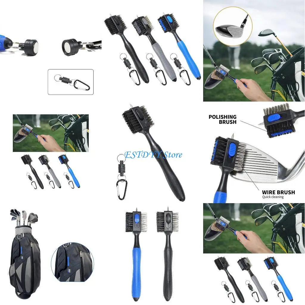 G6DE Golf Club Brush Long Handle Double Sided Golf Rod Golf Cleaner Golf Cleaning Brush Golf Club Aids with Keychain
G6DE Golf Club Brush Long Handle Double Sided Golf Rod Golf Cleaner Golf Cleaning Brush Golf Club Aids with Keychain