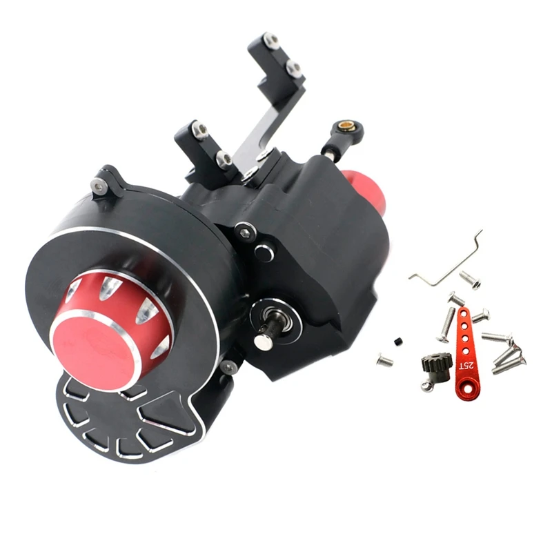 Practical Metal 2 Speed Shiftable Transmission Gearbox for Axial SCX10 & SCX10 II III 1/10 RC Crawler Car Upgrades Parts
Practical Metal 2 Speed Shiftable Transmission Gearbox for Axial SCX10 & SCX10 II III 1/10 RC Crawler Car Upgrades Parts