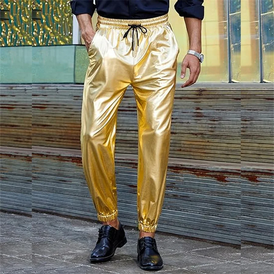 Spring Autumn Men's Shiny Gold Jogger Sweatpants Hip Hop Pocket Cargao Trousers Men Club Party Prom Fashion Streetwear
Spring Autumn Men's Shiny Gold Jogger Sweatpants Hip Hop Pocket Cargao Trousers Men Club Party Prom Fashion Streetwear