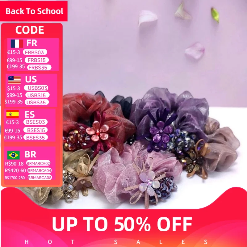 Silk Yarn Elastic Hair Bands Rhinestone Scrunchie Coletero Lazo Pelo Mujer Scrunchies Accesorios Para El Cabello Hair Ties
Silk Yarn Elastic Hair Bands Rhinestone Scrunchie Coletero Lazo Pelo Mujer Scrunchies Accesorios Para El Cabello Hair Ties