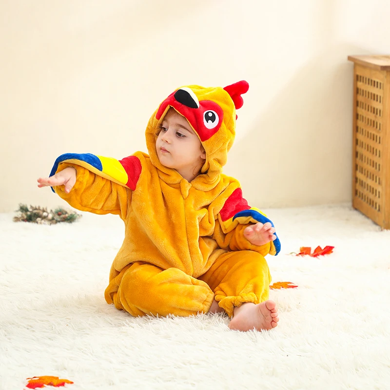 Baby Clothes Halloween Romper Cute Parrot Onesie Cosplay Costume Infant Flannel Warm Soft Jumpsuit Hooded Baby Boy Girl Pajamas
Baby Clothes Halloween Romper Cute Parrot Onesie Cosplay Costume Infant Flannel Warm Soft Jumpsuit Hooded Baby Boy Girl Pajamas
