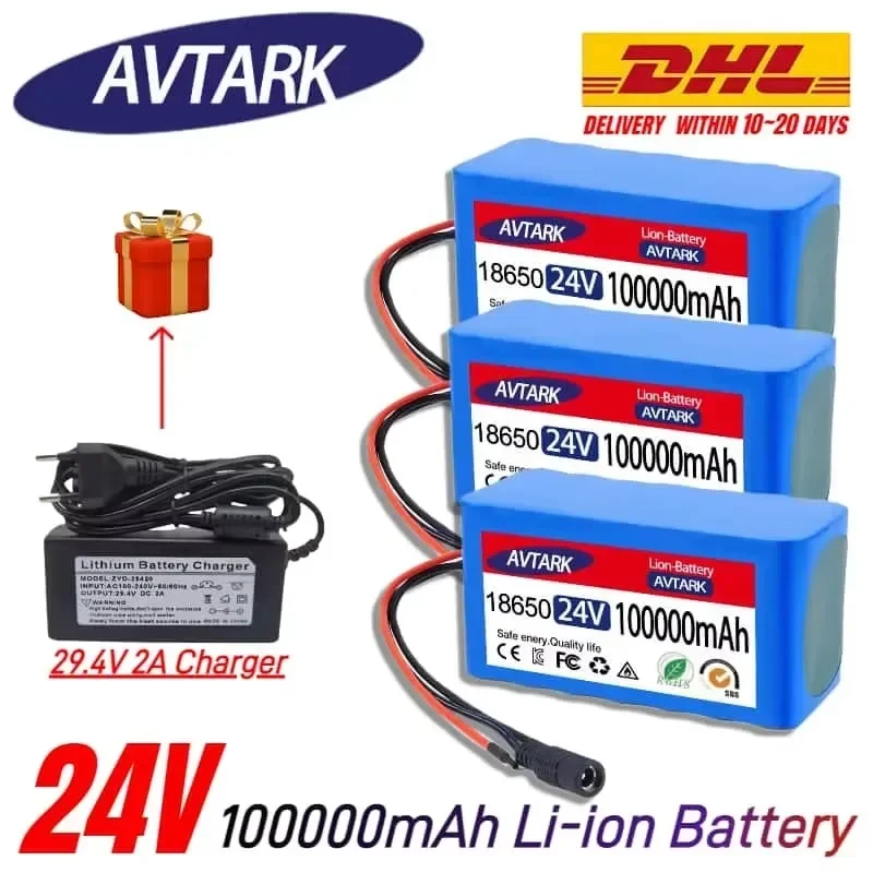 24V 100Ah Lithium Battery for Wheelchairs | 7S3P 18650 100000mAh Rechargeable Pack | with 29.4V 2A Fast Charger✅
24V 100Ah Lithium Battery for Wheelchairs | 7S3P 18650 100000mAh Rechargeable Pack | with 29.4V 2A Fast Charger✅