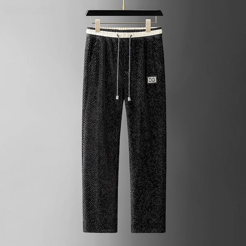 Men's Casual Trousers with Embroidered Baes European Trendy Bla Long Pants Straight Leg Fit Youthful Sle
Men's Casual Trousers with Embroidered Baes European Trendy Bla Long Pants Straight Leg Fit Youthful Sle