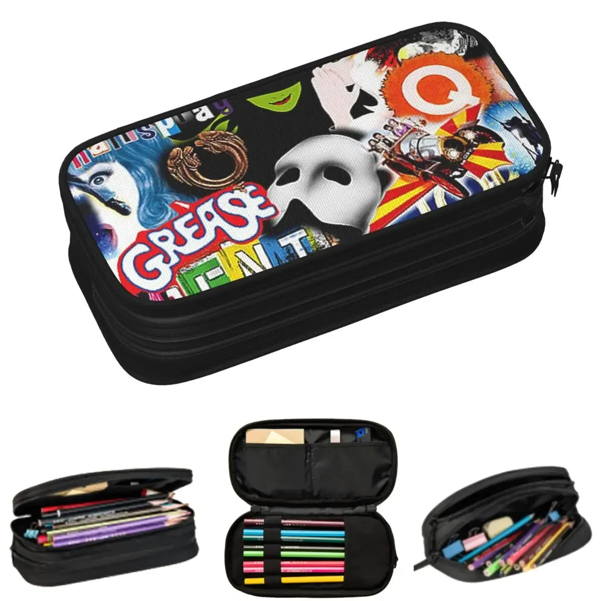 Broadway Musical Collage Pencil Cases for Students Gifts Pen Box Pencil Bag Big Capacity Pencil Pouch Pen Holder
Broadway Musical Collage Pencil Cases for Students Gifts Pen Box Pencil Bag Big Capacity Pencil Pouch Pen Holder