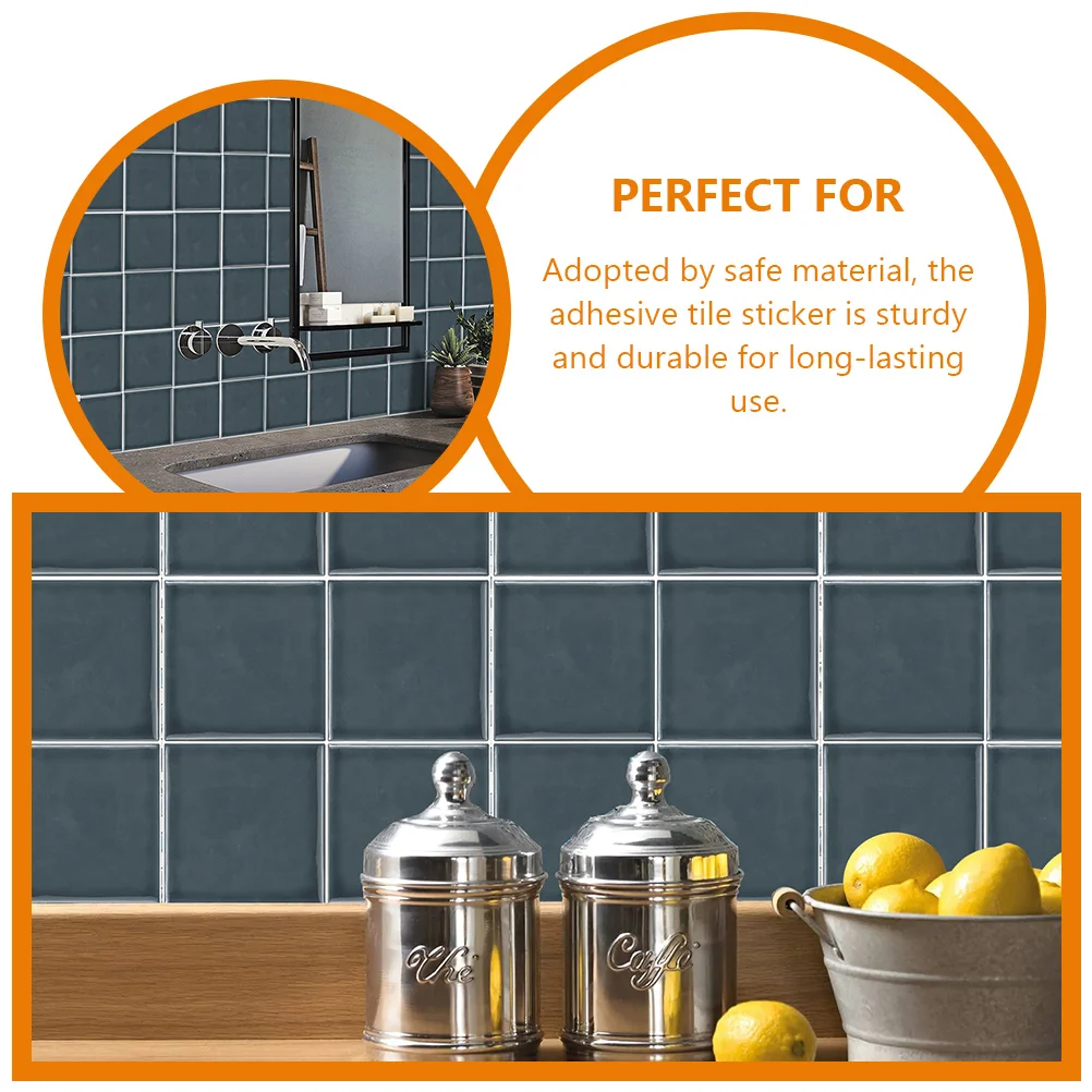 10Pcs Kitchen Tile Stickers Self Adhesive Decorative Tile Sticker Easy Peel Wall Stickers for Bathroom Bedroom Living Room
10Pcs Kitchen Tile Stickers Self Adhesive Decorative Tile Sticker Easy Peel Wall Stickers for Bathroom Bedroom Living Room