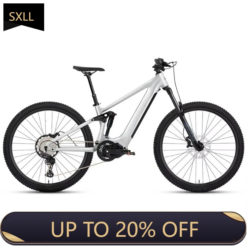 SXLL New full shock EM6 (third generation) electric mountain bike 750W mid-motor 48V electric mountain bike 12 speed, hydraulic
SXLL New full shock EM6 (third generation) electric mountain bike 750W mid-motor 48V electric mountain bike 12 speed, hydraulic