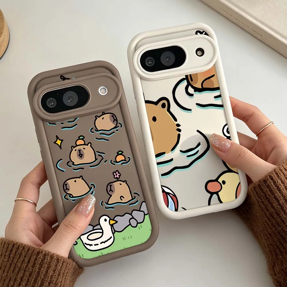 Cartoon Capybara Phone Case For Google Pixel 10 9 8A 8 7 7A Pro XL 5G Eye Ladder Soft Silicon Shockproof Cover
Cartoon Capybara Phone Case For Google Pixel 10 9 8A 8 7 7A Pro XL 5G Eye Ladder Soft Silicon Shockproof Cover