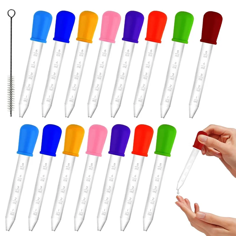 Ingenious-Pipette Dropper 5Ml Clear Eye Dropper For Kids With Bulb Tip & Clean Brush & Scale
Ingenious-Pipette Dropper 5Ml Clear Eye Dropper For Kids With Bulb Tip & Clean Brush & Scale
