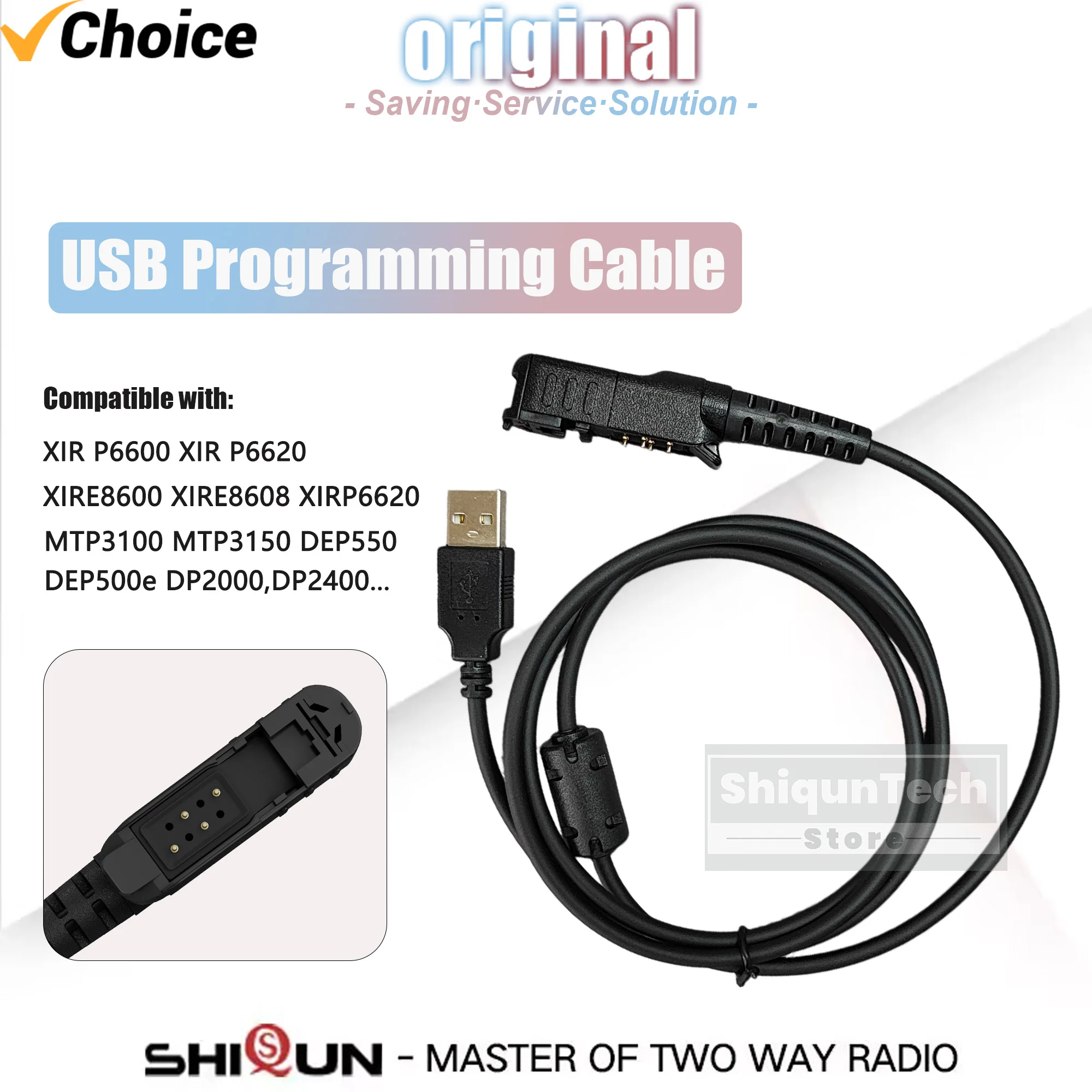 XIR P6600 Radio USB Programming Cable DP2400 DP2600 Programm Cable Compatible with XPR3300 XPR3500 XIR P6620 XIRE8600 XIRE8608
XIR P6600 Radio USB Programming Cable DP2400 DP2600 Programm Cable Compatible with XPR3300 XPR3500 XIR P6620 XIRE8600 XIRE8608