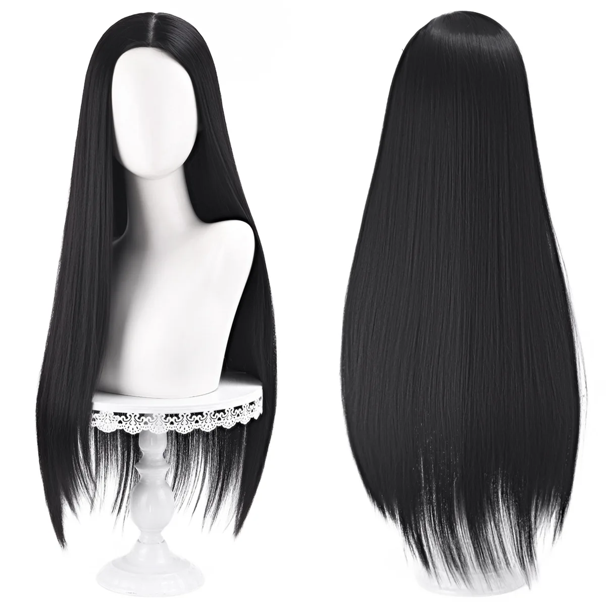 Synthetic Long Black Straight Cosplay Wig 80CM Middle Part Natural Scalp Heat Resistant Fiber Anime Costume Halloween Party
Synthetic Long Black Straight Cosplay Wig 80CM Middle Part Natural Scalp Heat Resistant Fiber Anime Costume Halloween Party