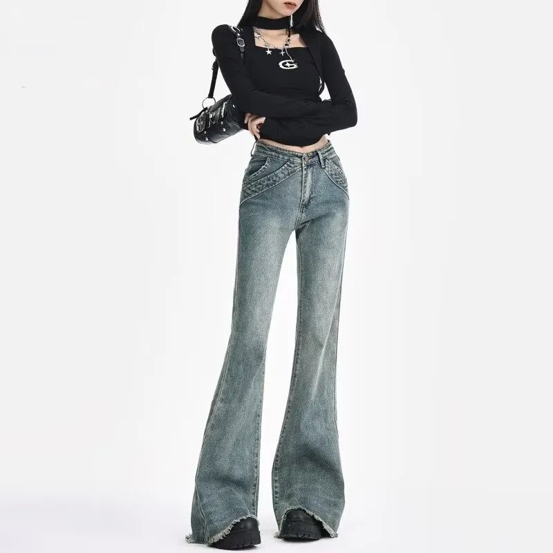 Джинсы Bootcut женские винтажные Y2K офисные толстые ноги с регулируемым бантом и оборками с цветными блоками, расклешенные минималистичные жемчужные вечерние телесные брюки
Джинсы Bootcut женские винтажные Y2K офисные толстые ноги с регулируемым бантом и оборками с цветными блоками, расклешенные минималистичные жемчужные вечерние телесные брюки