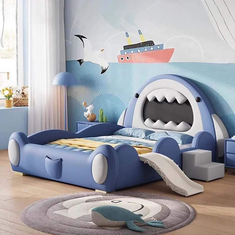 *Whale Bed Boys Guardrail Bed Slide Solid Wood Cartoon Creative Bed
*Whale Bed Boys Guardrail Bed Slide Solid Wood Cartoon Creative Bed