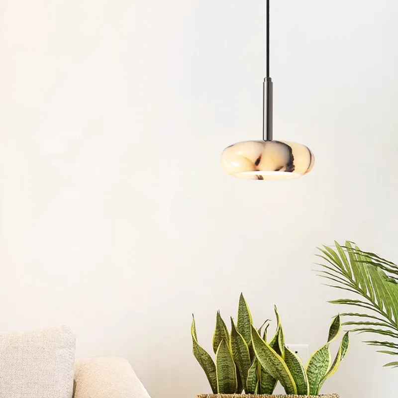 Mid-Century Cream Natural Marble Mini Pendant - Multi-Space Chandelier for Bedside, Living Room & Entryway Lighting
Mid-Century Cream Natural Marble Mini Pendant - Multi-Space Chandelier for Bedside, Living Room & Entryway Lighting