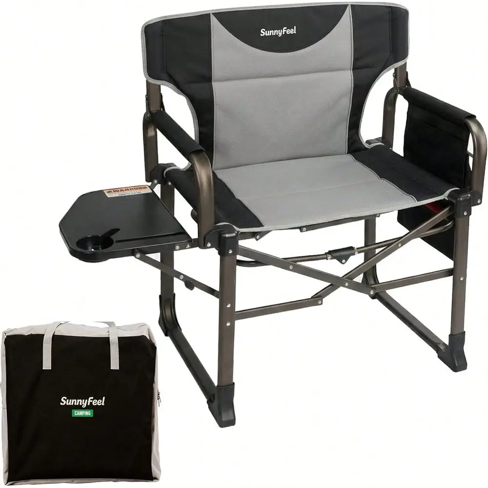 Camping Directors Chair Blue Portable Folding Chair For Adults Support 600lbs With Side Pocket And Side Table For Beach, Fishin
Camping Directors Chair Blue Portable Folding Chair For Adults Support 600lbs With Side Pocket And Side Table For Beach, Fishin
