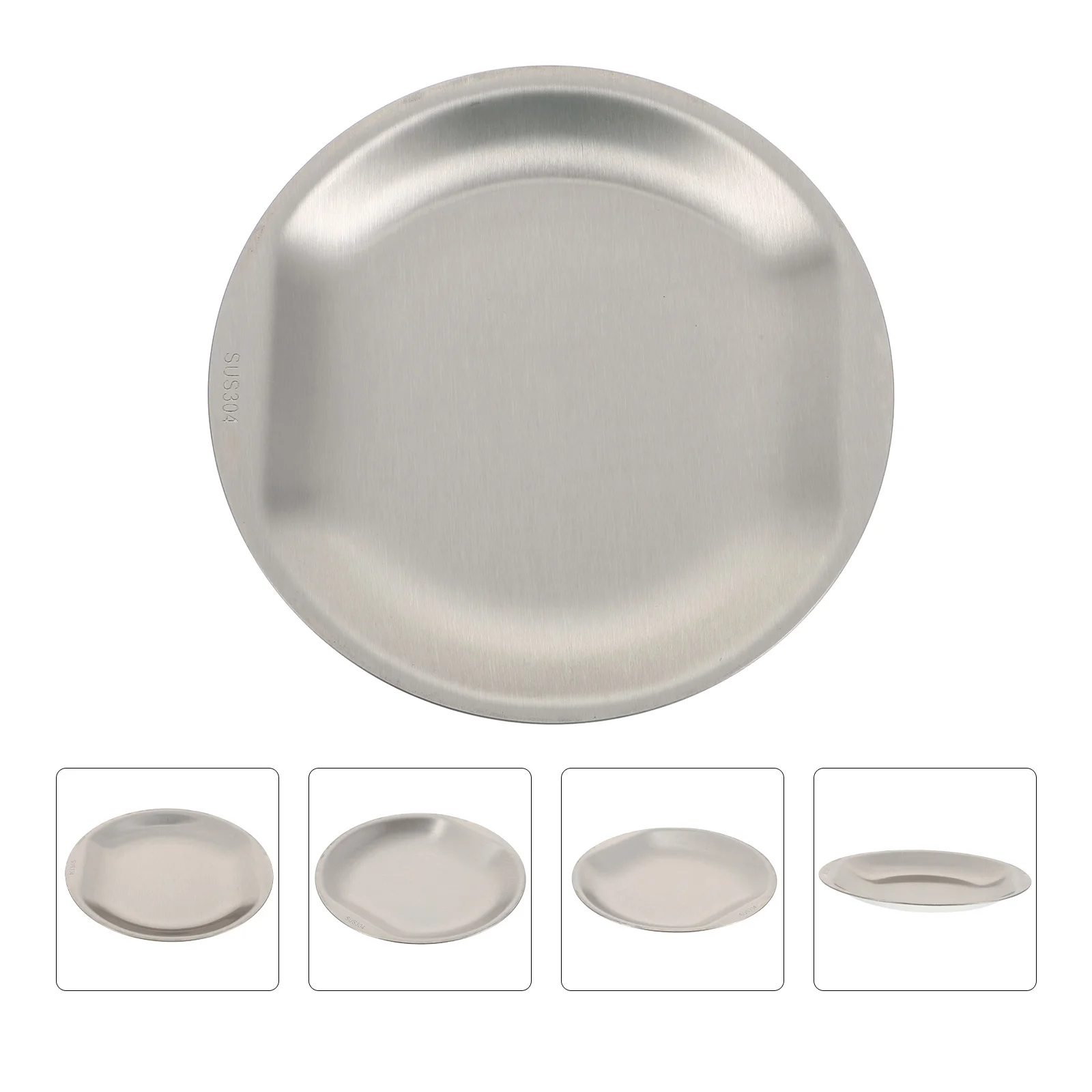 1pc Stainless Steel Food Plate Salad Meat Tray Pizza Storage Steak Serving Plates For Fruit Cake Snacks Easy Clean Silver
1pc Stainless Steel Food Plate Salad Meat Tray Pizza Storage Steak Serving Plates For Fruit Cake Snacks Easy Clean Silver