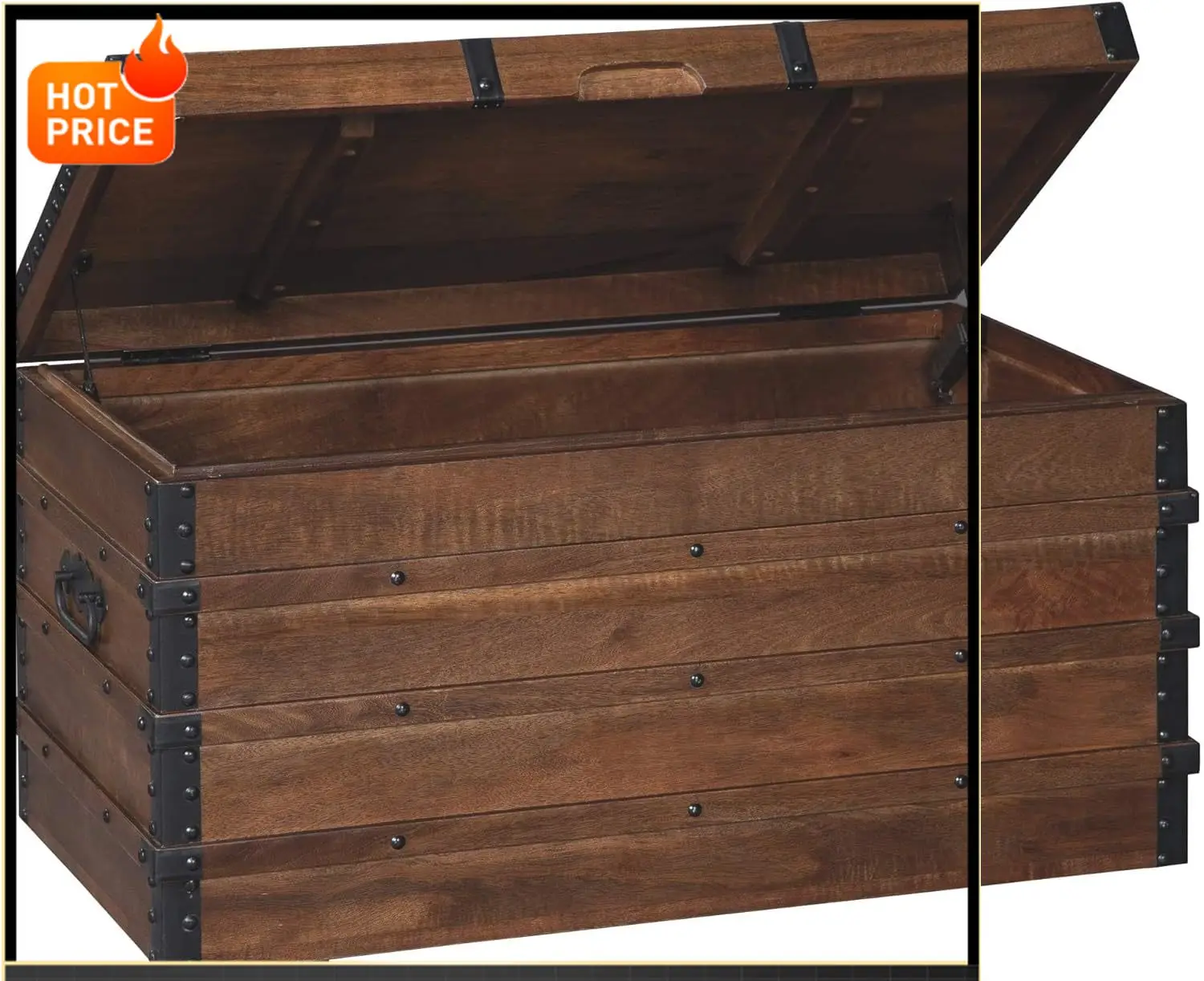 Бестселлер: Винтажный деревянный сундук-тумба или кофейный столик с подъемной крышкой, 19 дюймов, коричневый
Бестселлер: Винтажный деревянный сундук-тумба или кофейный столик с подъемной крышкой, 19 дюймов, коричневый