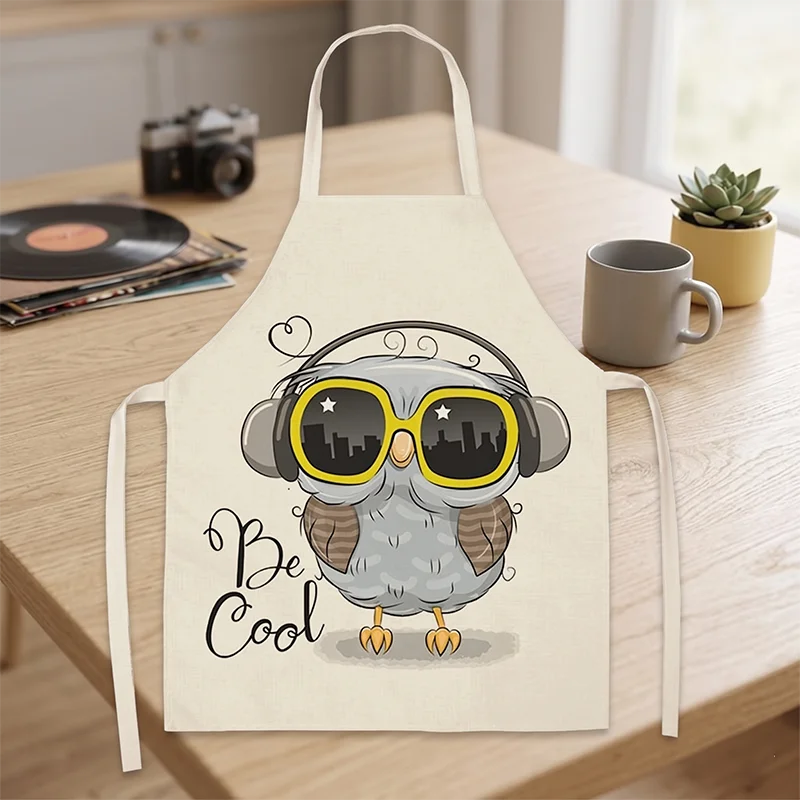 Cartoon Animal Owl Kitchen Apron Funny Music Cooking Bib for Woman Man Home Cleaning Baking Accessories Sleeveless Pinafore
Cartoon Animal Owl Kitchen Apron Funny Music Cooking Bib for Woman Man Home Cleaning Baking Accessories Sleeveless Pinafore