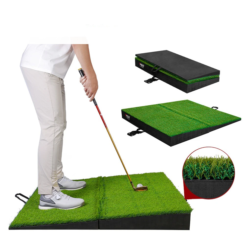Foldable Golf Swing Trainer with Long Grass High and Low Slope Practice Mat for Improved Training Hitting Mats
Foldable Golf Swing Trainer with Long Grass High and Low Slope Practice Mat for Improved Training Hitting Mats