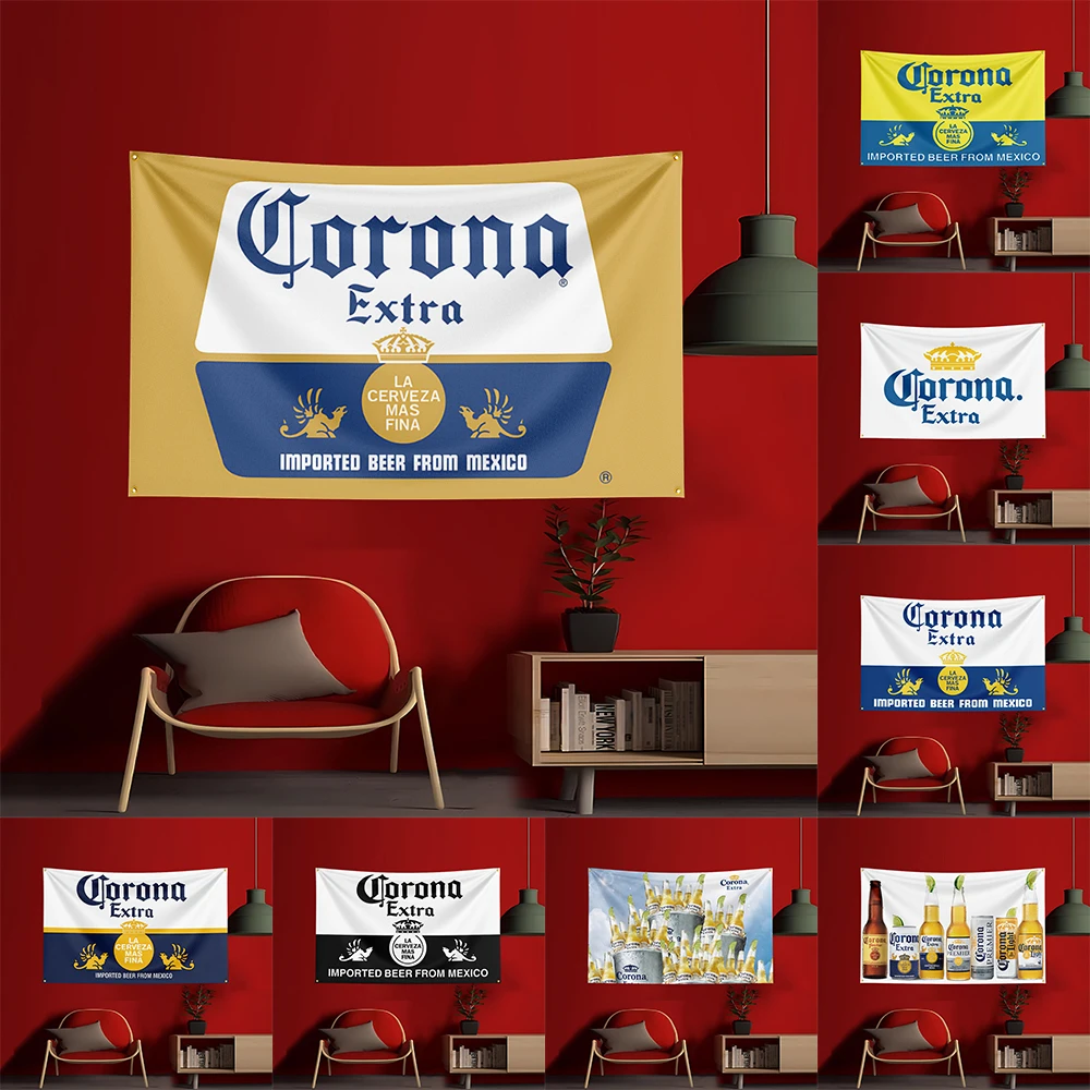 90X150CM Beer-C-Co-ronas Flag Polyester Printed Alcohol Wine Banner For Decorative garden beverage rum Beer Flag
90X150CM Beer-C-Co-ronas Flag Polyester Printed Alcohol Wine Banner For Decorative garden beverage rum Beer Flag