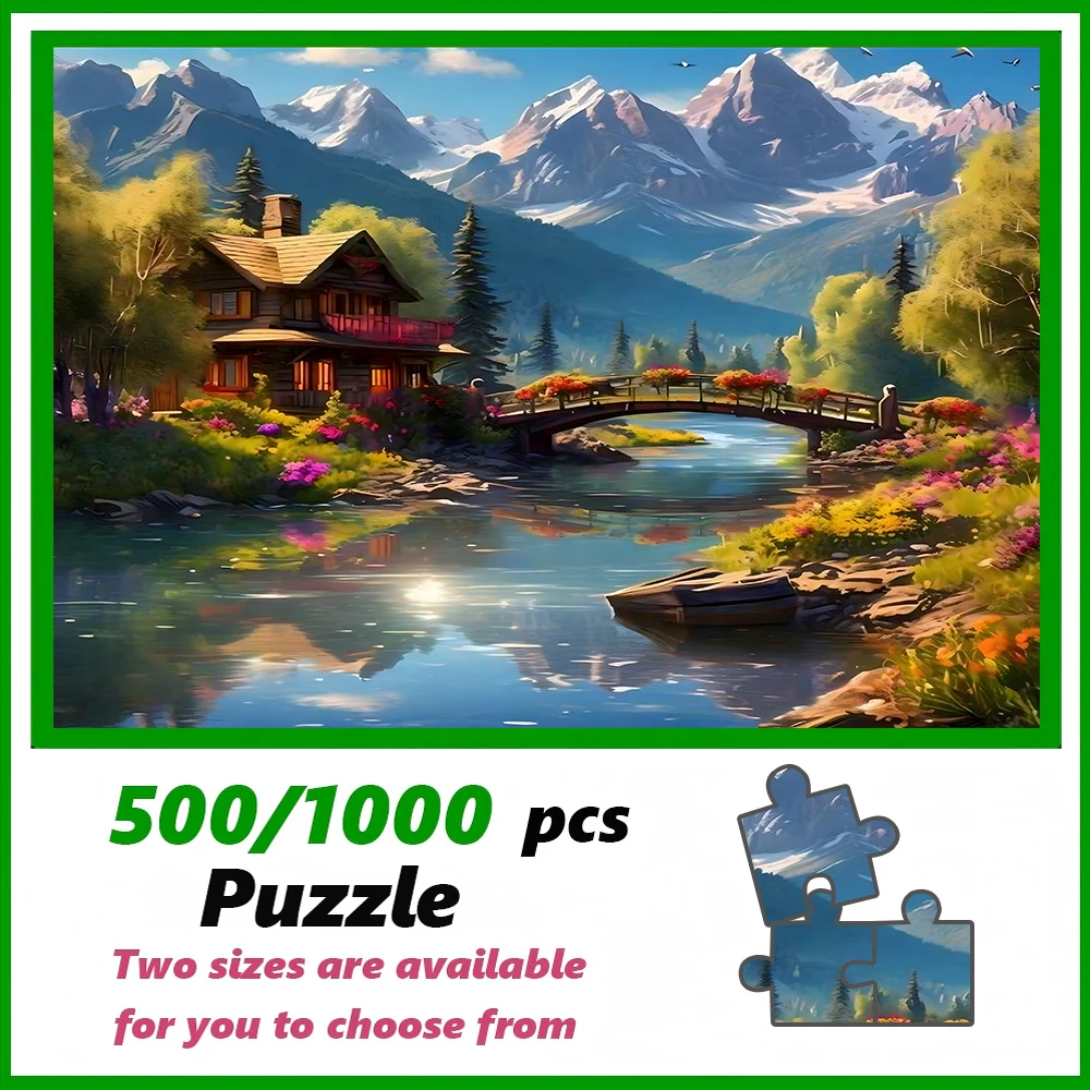 A high-quality 500/1000-piece puzzle, perfect for adults, is a fun family game that helps relieve stress and is great for birthd
A high-quality 500/1000-piece puzzle, perfect for adults, is a fun family game that helps relieve stress and is great for birthd