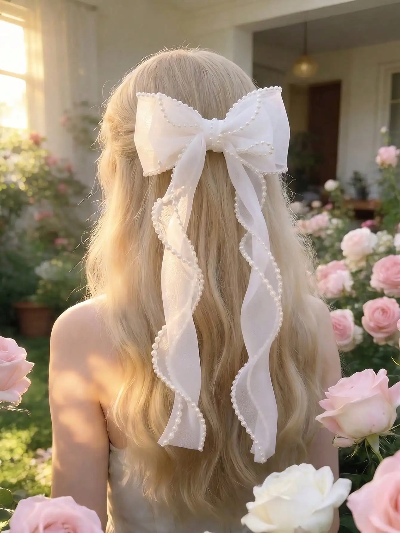 1pc Faux Pearl Decor Bow Hair Clip, Elegant Women Hair Accessory, Suitable For Weddings, Summer Parties, Beaches And Daily Styling, Purple, Claw Clips,Holiday,Travel
1pc Faux Pearl Decor Bow Hair Clip, Elegant Women Hair Accessory, Suitable For Weddings, Summer Parties, Beaches And Daily Styling, Purple, Claw Clips,Holiday,Travel
