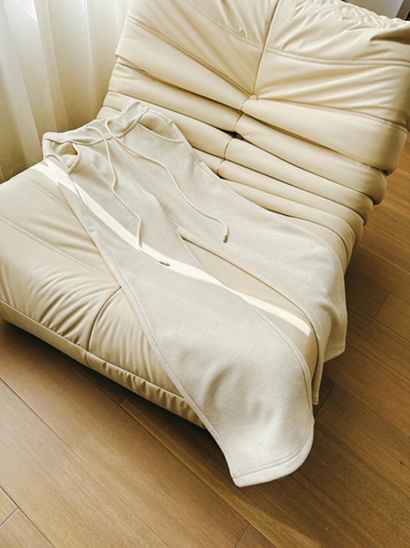 High Waist Straight Leg Woolen Thiened Casual Pants White Autumn Winter Sweatpants Spor Sle Trousers for Women
High Waist Straight Leg Woolen Thiened Casual Pants White Autumn Winter Sweatpants Spor Sle Trousers for Women