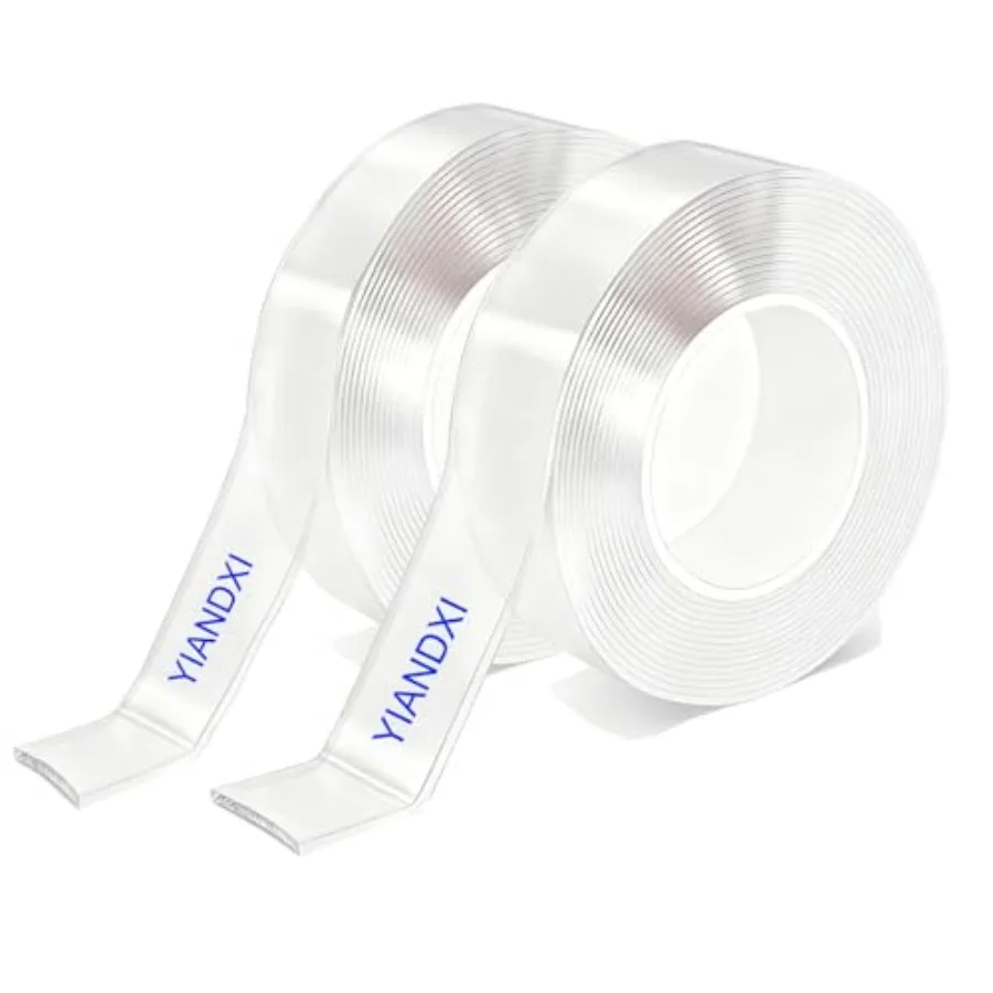 Heavy Duty Nano Double Sided Tape, 2 Rolls 240 Inches Total Removable, Waterproof Wall Mounting Adhesive
Heavy Duty Nano Double Sided Tape, 2 Rolls 240 Inches Total Removable, Waterproof Wall Mounting Adhesive