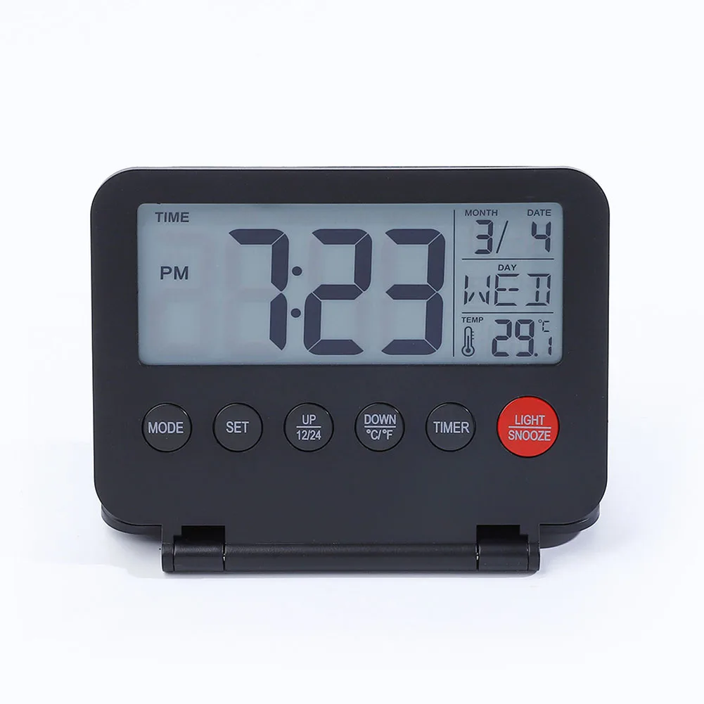 Portable Travel Alarm Clock with Multifunctional LCD Display Adjustable Volume and Snooze Feature for Anytime Use
Portable Travel Alarm Clock with Multifunctional LCD Display Adjustable Volume and Snooze Feature for Anytime Use