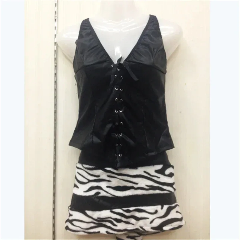 New Deluxe Black White Striped Plush Leopard Animal Costume Shawl Tiger Game Cosplay Clothing Halloween Sexy Party Dress TH2025
New Deluxe Black White Striped Plush Leopard Animal Costume Shawl Tiger Game Cosplay Clothing Halloween Sexy Party Dress TH2025