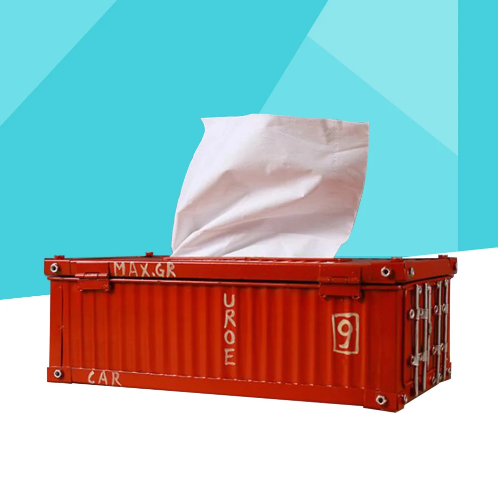 1pc Industrial Style Tissue Box Retro Shipping Container Vintage Paper Holder Iron Material Decorative Home Storage Box
1pc Industrial Style Tissue Box Retro Shipping Container Vintage Paper Holder Iron Material Decorative Home Storage Box