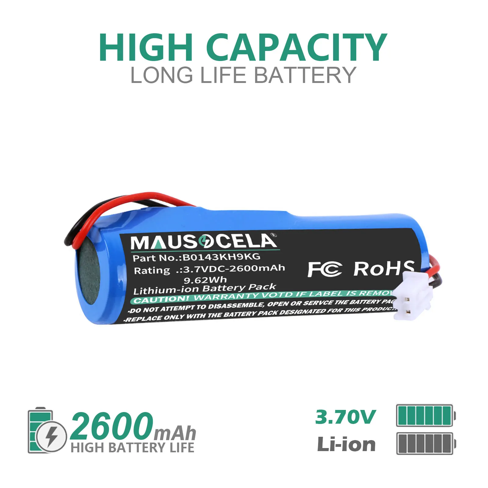 Amplifier Battery For Croove:B0143KH9KG,Voice Amplifier,--2600mAh / 9.62Wh--Li-ion--3.70V
Amplifier Battery For Croove:B0143KH9KG,Voice Amplifier,--2600mAh / 9.62Wh--Li-ion--3.70V