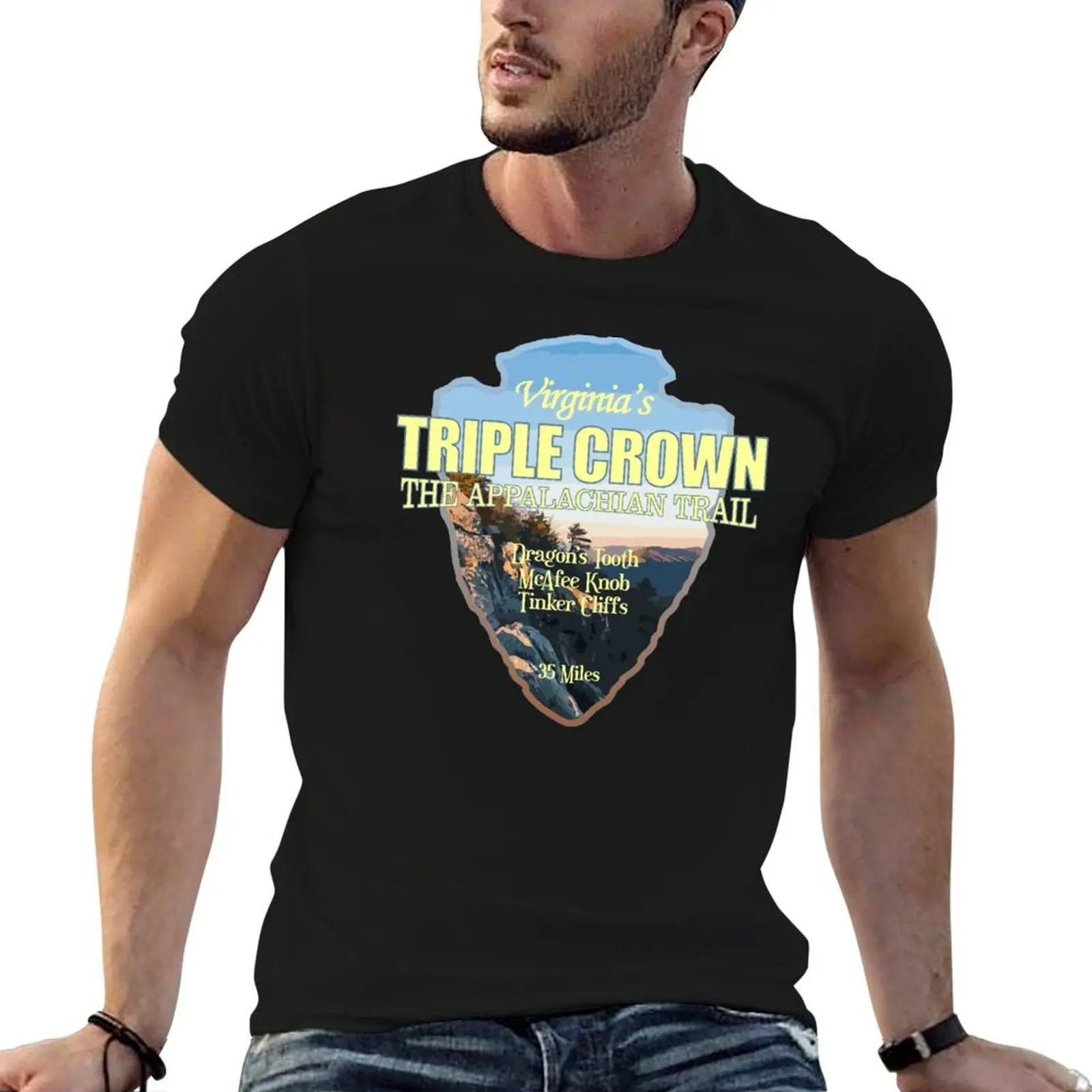 Virginia's Triple Crown Loop (arrowhead) T-Shirt man t shirt graphic t shirts designer man t shirt cotton high quality T-shirt
Virginia's Triple Crown Loop (arrowhead) T-Shirt man t shirt graphic t shirts designer man t shirt cotton high quality T-shirt