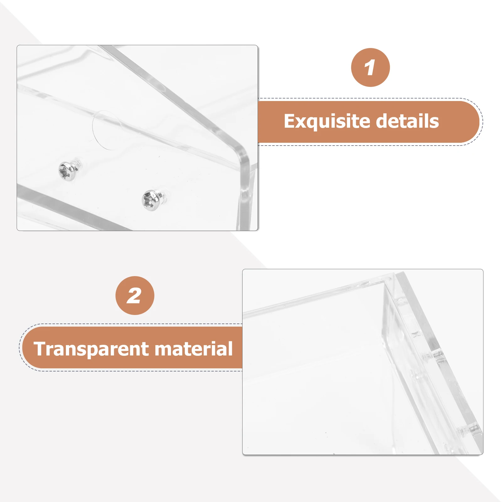 1pc Acrylic Three-Layer Desktop Display Rack For Cigarettes Food Snack Storage Organizer Collection Shelf Stand