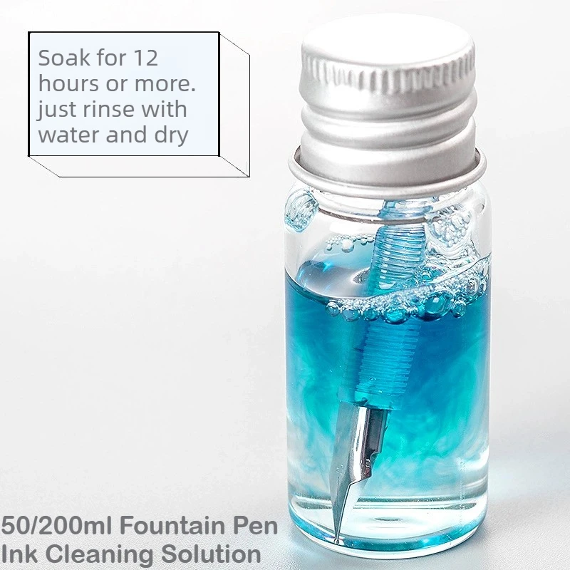 200/50ml Fountain Pen Ink Cleaning Solution To Remove Ink Stains and Stains Pen Washing Tool Stationery School Office Supplies
200/50ml Fountain Pen Ink Cleaning Solution To Remove Ink Stains and Stains Pen Washing Tool Stationery School Office Supplies