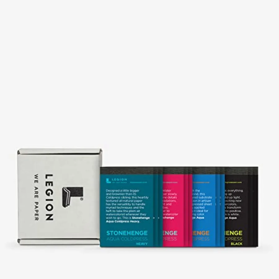 Aqua 100% Cotton Mini Pad Set: 12 Watercolor Mini Pads, 2.5 by 3.75 Inches, Assorted Weights, Coldpress and Hotpress for Wet an
Aqua 100% Cotton Mini Pad Set: 12 Watercolor Mini Pads, 2.5 by 3.75 Inches, Assorted Weights, Coldpress and Hotpress for Wet an
