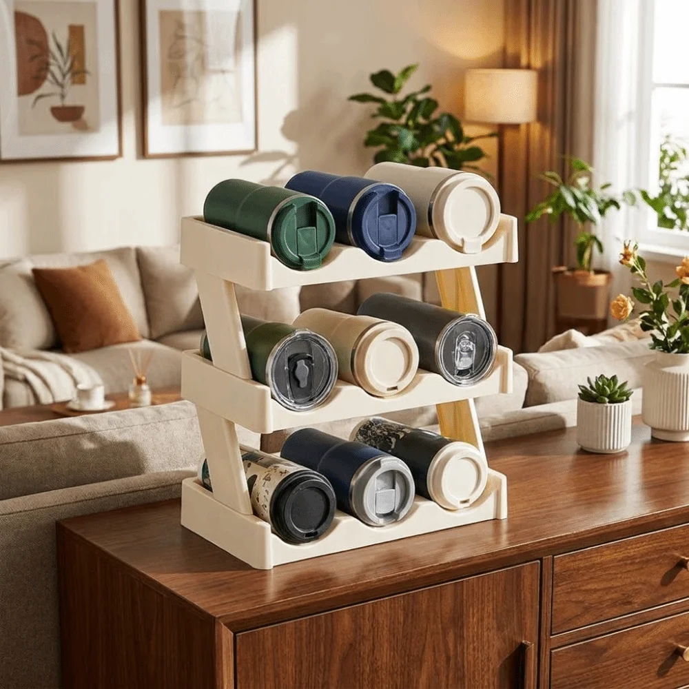 3 Layers Water Bottle Storage Rack Large Capacity Saving Space Cup Storage Rack Plastic Insulation Cup Holder for Home
3 Layers Water Bottle Storage Rack Large Capacity Saving Space Cup Storage Rack Plastic Insulation Cup Holder for Home