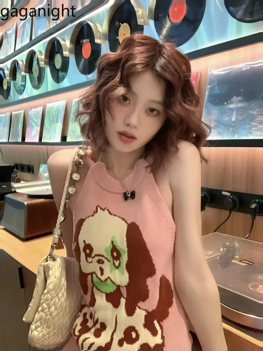 Gaganight Women Sweet Spicy Pink Star Dog Hanging Neck Open Back Knitted Tank Top 2024 Summer New Slim Fit Versatile Strap Top
Gaganight Women Sweet Spicy Pink Star Dog Hanging Neck Open Back Knitted Tank Top 2024 Summer New Slim Fit Versatile Strap Top
